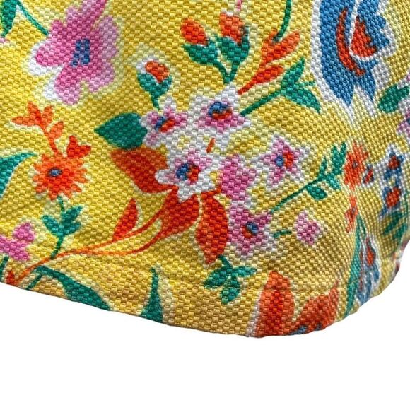 Tommy Hilfiger Women’s Size 14 Floral Yellow Pencil Straight Skirt Knee Length - Picture 6 of 15